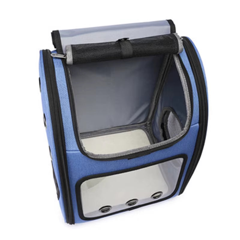 Pet Backpack Cat Bag Carry Breathable Foldable Pet Oxford Dog Carrying Supplies Big Space Breathable Heat Dissipation
