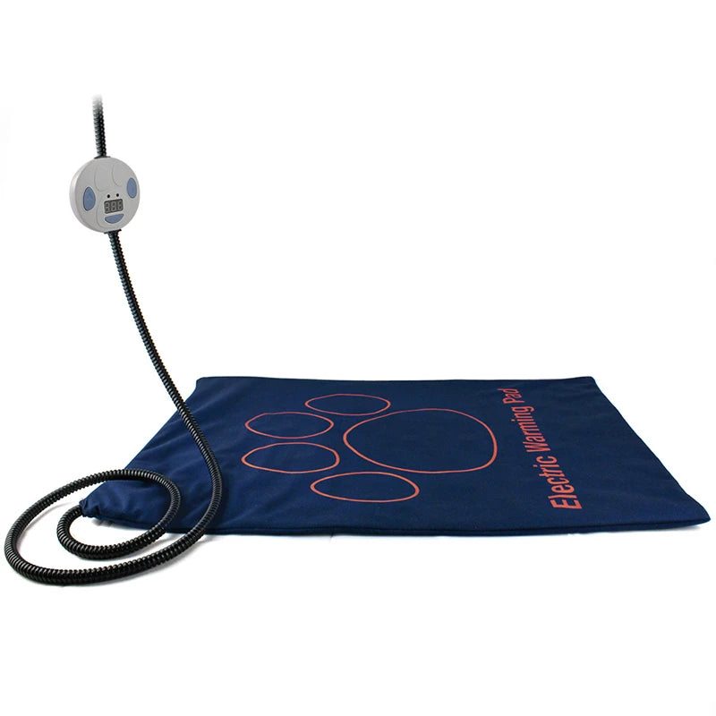 Electric Pet Heating Pad Cosy Removable Cover Waterproof Dog Bed Mat 7 Level Adjustable Temperature Chew Resistant Cord