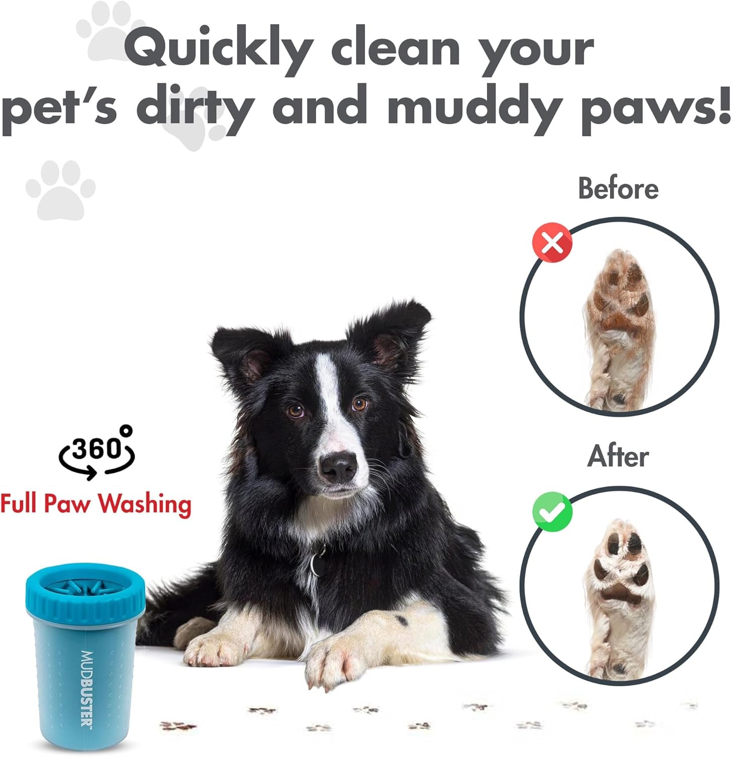 Limpiador de Patas para Perros MudBuster® | Elimina Barro y Suciedad Fácilmente