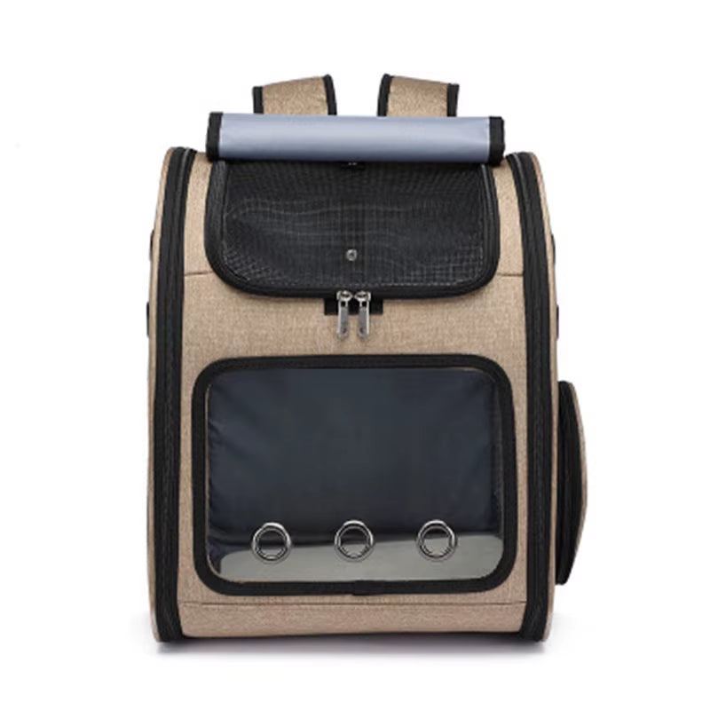 Pet Backpack Cat Bag Carry Breathable Foldable Pet Oxford Dog Carrying Supplies Big Space Breathable Heat Dissipation